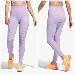 Adidas x IVY PARK Knit Seamless Sport Leggings Athletic Training Purple Lavender